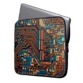 Elektronische Platine nah. Hintergrund, bob Laptopschutzhülle (Vorderseite Links)