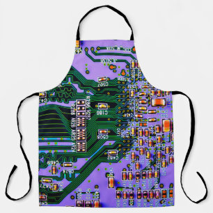 Elektronische Platine nah. Hintergrund, bob Schürze