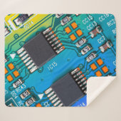 Elektronische Platine nah. Hintergrund, bob Sherpadecke (Vorderseite (Horizontal))