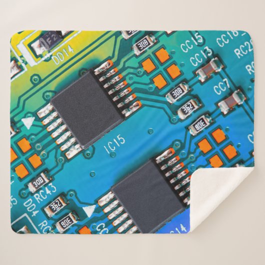 Elektronische Platine nah. Hintergrund, bob Sherpadecke (Vorderseite (Horizontal))