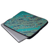 Elektronische Platine nah. Hintergrund, Bohr Laptopschutzhülle (Vorne Knopf)