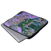 Elektronische Platine nah. Hintergrund, Bohr Laptopschutzhülle (Vorne Knopf)