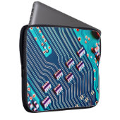 Elektronische Platine nah. Hintergrund, Bohr Laptopschutzhülle (Vorne Rechts)