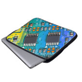 Elektronische Platine nah. Hintergrund, Bohr Laptopschutzhülle (Vorne Knopf)