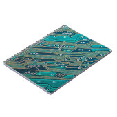 Elektronische Platine nah. Hintergrund, Bohr Notizblock (Linke Seite)