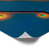 Elektronische Platine nah. Hintergrund, Bohr Poster (Ecke)