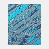 Elektronische Platine nah. Schaltung, Tafel, b Fleecedecke (Vorderseite)