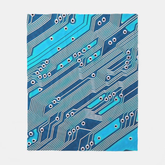 Elektronische Platine nah. Schaltung, Tafel, b Fleecedecke (Vorderseite)