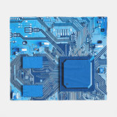 Elektronische Platine nah. Schaltung, Tafel, Fleecedecke (Vorderseite (Horizontal))