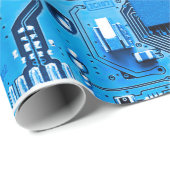 Elektronische Platine nah. Schaltung, Tafel, Geschenkpapier (Rolleneckpunkt)