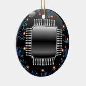 Elektronische Platinenverkleidung Keramikornament (Rechts)