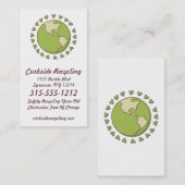 Elektronische recycelnde ökologische visitenkarte (Vorne/Hinten)