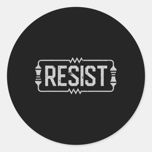Elektronische Resistenztechnik Runder Aufkleber (Vorderseite)