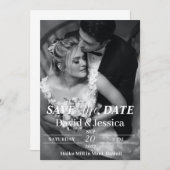 Elektronische Save the Date Vorlage mit Foto, Gere (Vorne/Hinten)