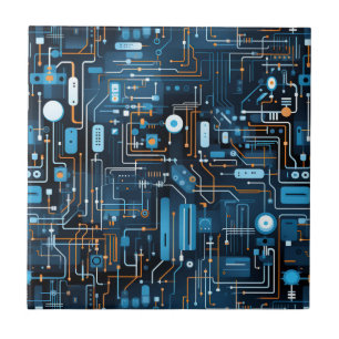 Elektronische Schalttafel Fliese