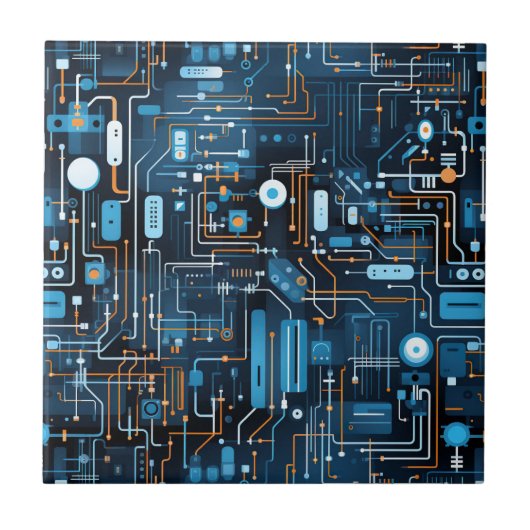 Elektronische Schalttafel Fliese (Vorderseite)