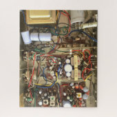 Elektronische Schaltung eines Fotos der 60er Jahre Puzzle (Vertikal)