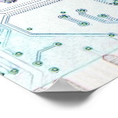 elektronische Schaltung Poster (Ecke)