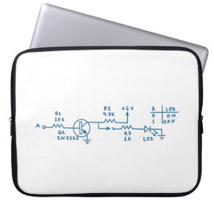 elektronische Schaltungsschematechnologie Heimwerk Laptopschutzhülle