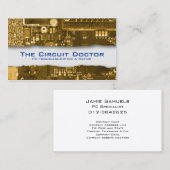 Elektronische Stromkreise für die Computerreparatu Visitenkarte (Vorne/Hinten)