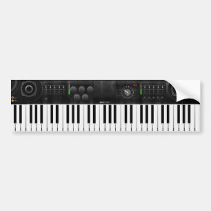 Elektronische Tastatur Autoaufkleber