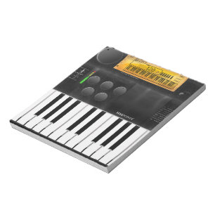 Elektronische Tastatur Notizblock