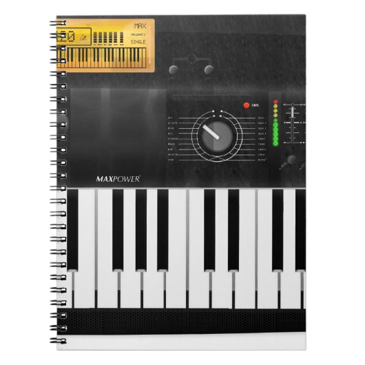 Elektronische Tastatur Notizblock (Vorderseite)