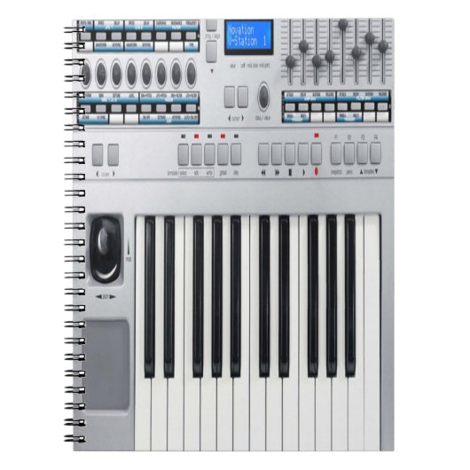 Elektronische Tastatur Notizblock (Vorderseite)