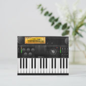 Elektronische Tastatur Postkarte (Stehend Vorderseite)