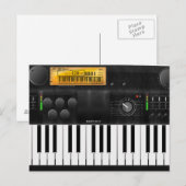 Elektronische Tastatur Postkarte (Vorne/Hinten)
