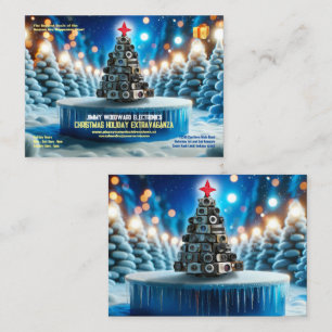 Elektronische Weihnachtskarte für den Verkauf von Visitenkarte