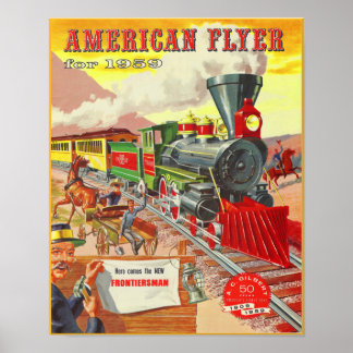 Elektronische Züge 1959 Katalogabdeckung Poster