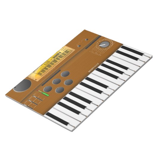 elektronischer Cartoon Notizblock (angewinkelt)