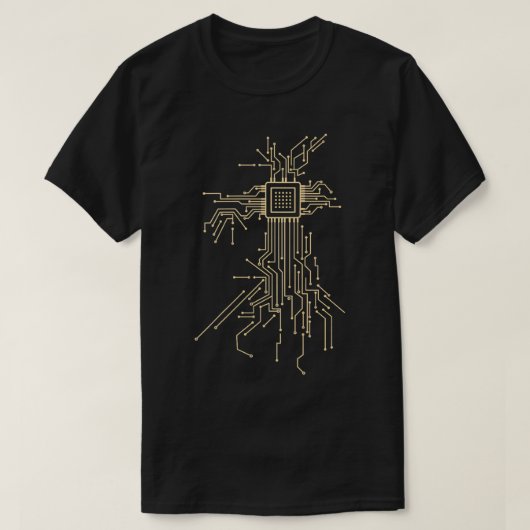 Elektronischer Chip für die Computerprogrammierung T-Shirt (Design vorne)