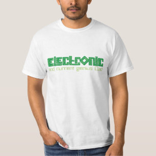 Elektronischer Grün PWB-Art Vater-Genie-T - Shirt