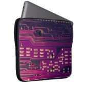 Elektronischer Leiterplatten abstrakter Hintergrun Laptopschutzhülle (Vorne Rechts)