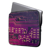 Elektronischer Leiterplatten abstrakter Hintergrun Laptopschutzhülle (Vorderseite Links)