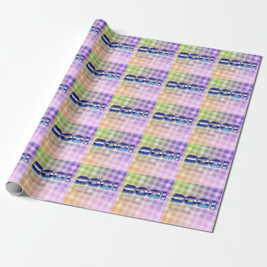 Elektronischer Schlüsselanhänger 2001 Geschenkpapier (Ungerollt)