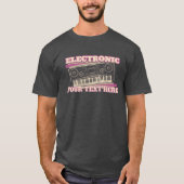 Elektronischer Synthesizer-T - Shirt mit benutzerd (Vorderseite)
