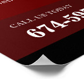 Elektronisches Auftragnehmer-Zollplakat Poster (Ecke)