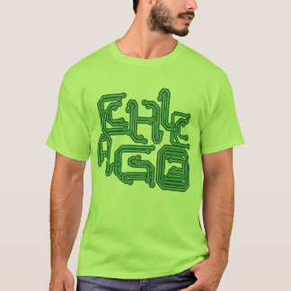 Elektronisches Chicago PWB T - hellgrün T-Shirt