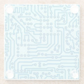 Elektronisches Digitalschaltungs-Brett Glasuntersetzer (Rückseite)