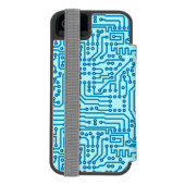 Elektronisches Digitalschaltungs-Brett Incipio iPhone Geldbeutel-Hülle (Folio Rückseite)