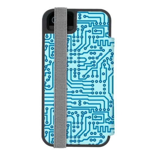 Elektronisches Digitalschaltungs-Brett Incipio iPhone Geldbeutel-Hülle (Folio Rückseite)