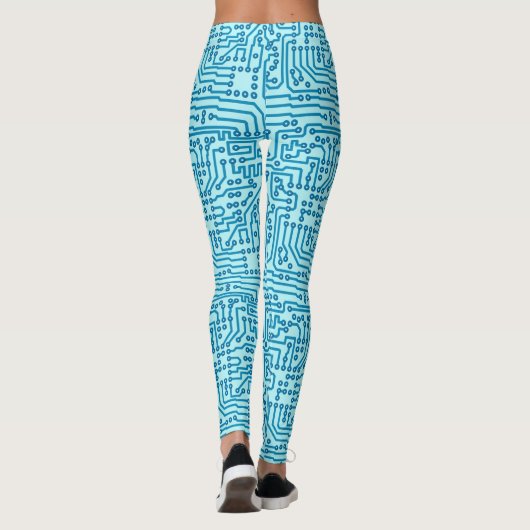 Elektronisches Digitalschaltungs-Brett Leggings (Rückseite)