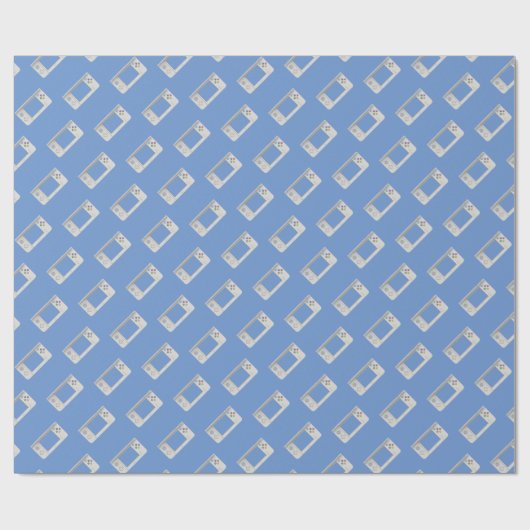 Elektronisches Gaming-Gerät für alte Schulgeräte Geschenkpapier (Flach)