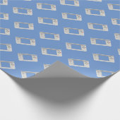 Elektronisches Gaming-Gerät für alte Schulgeräte Geschenkpapier (Ecke)