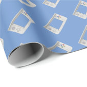 Elektronisches Gaming-Gerät für alte Schulgeräte Geschenkpapier (Rolleneckpunkt)