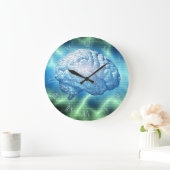 Elektronisches Gehirndesign Große Wanduhr (Zuhause)