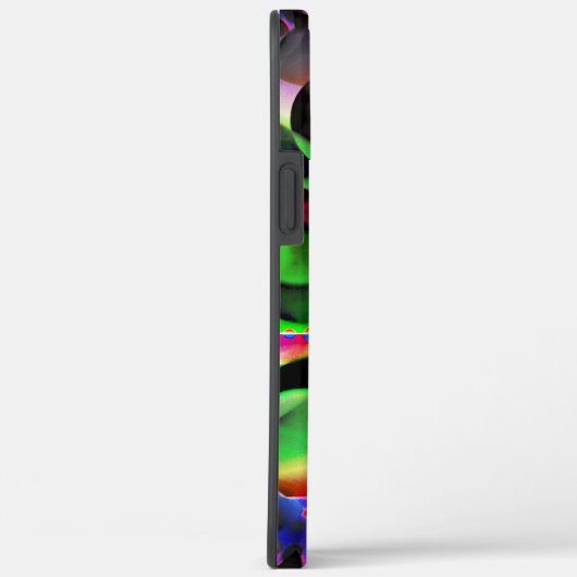 Elektronisches Planetarium in Grüntönen Case-Mate iPhone Hülle (Rückseite / Rechts)